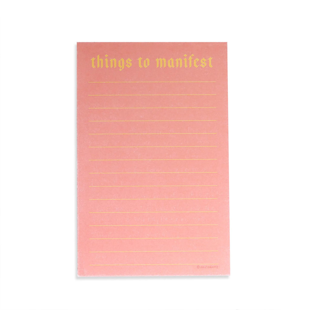Things To Manifest Notepad - Kaleidadope