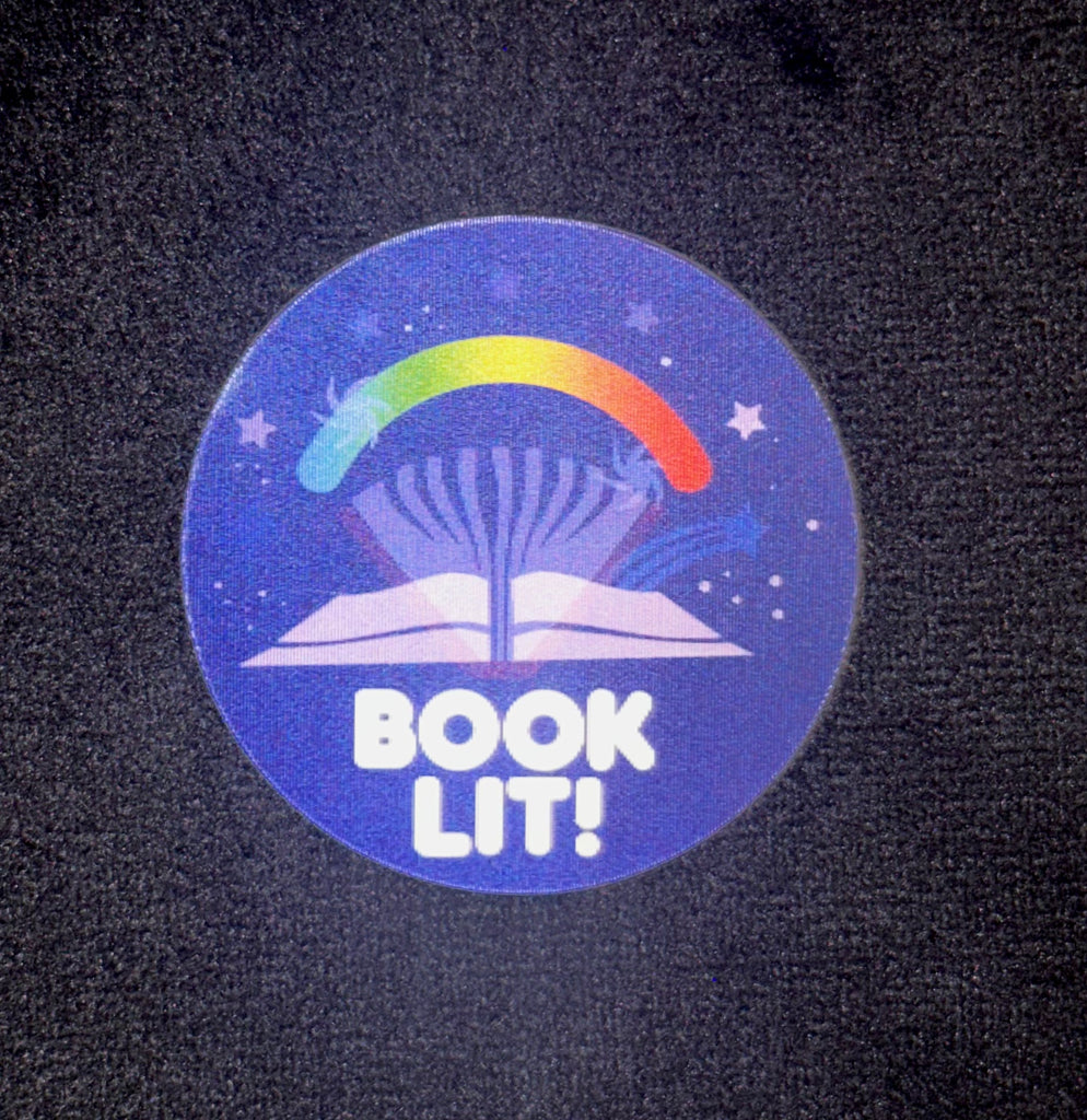 Book Lit Lenticular Sticker