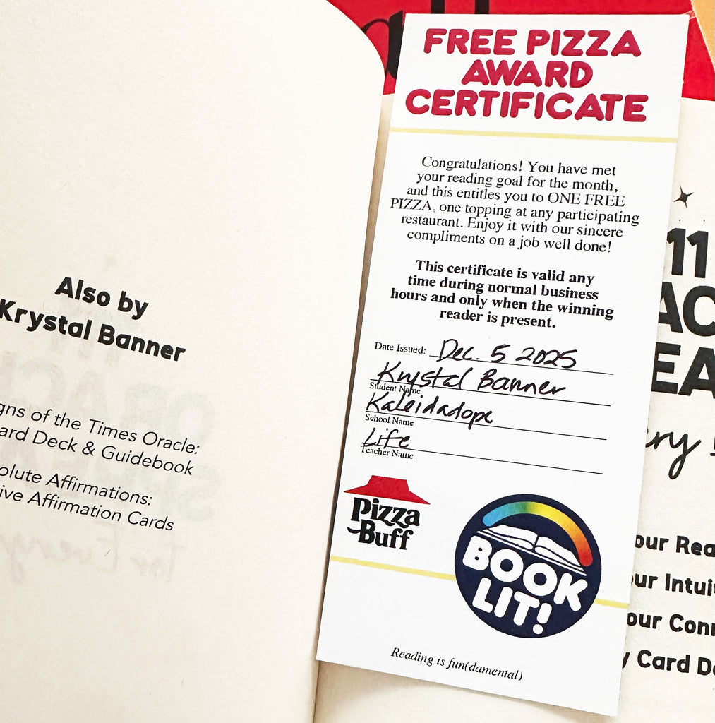 Pizza Award Certificate Bookmark