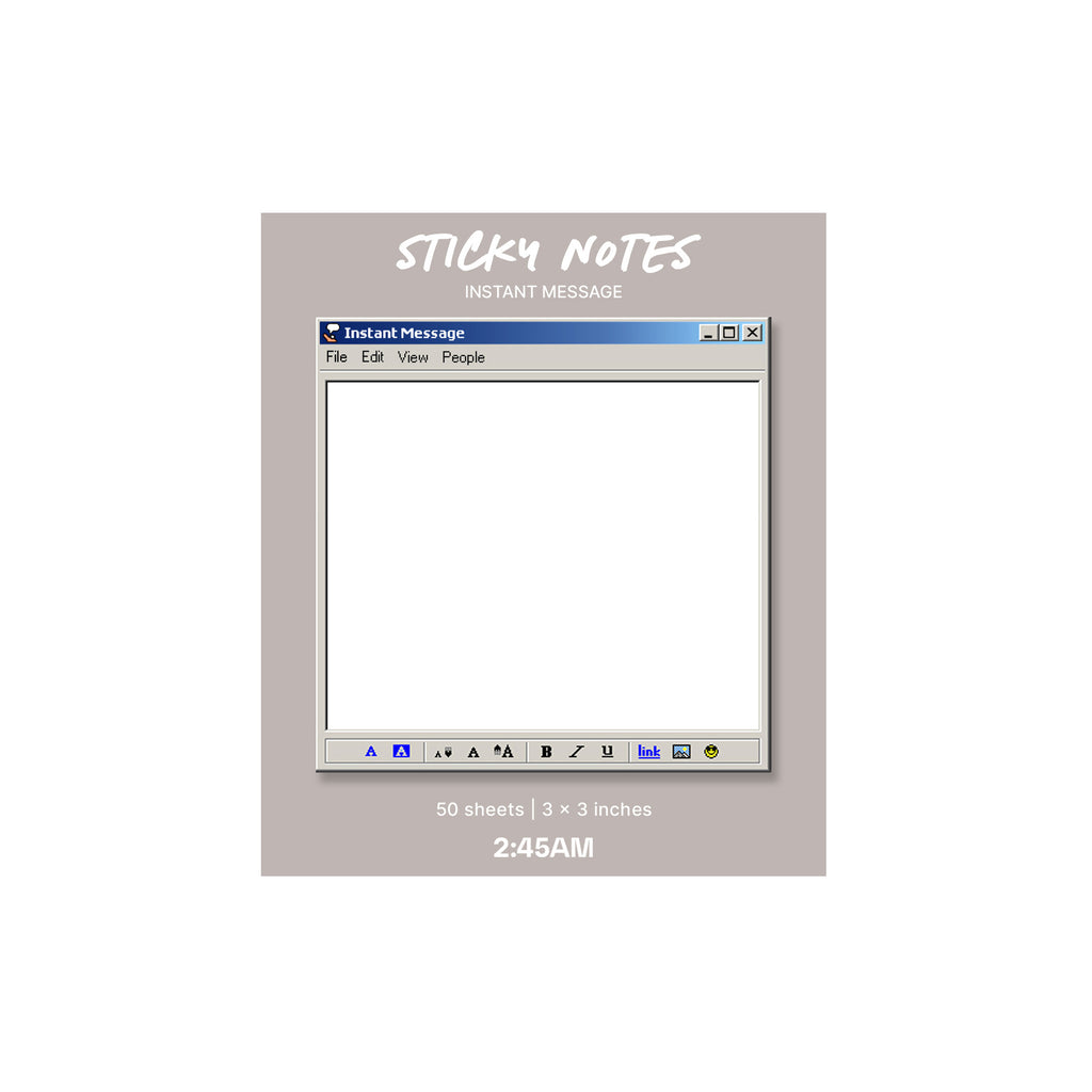 Instant Message Sticky Notes – Kaleidadope