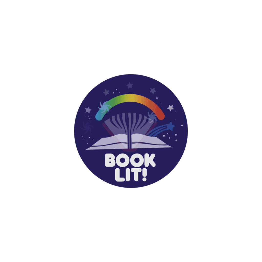 Book Lit Lenticular Sticker