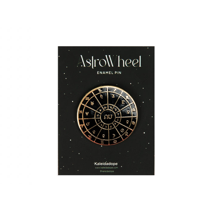 Astrowheel Enamel Pin - Kaleidadope