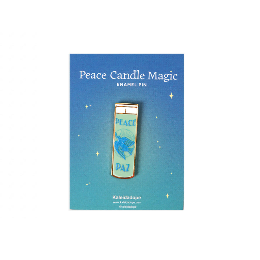 Peace Candle Magic Enamel Pin - Kaleidadope